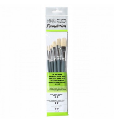 Kit De Pincéis Óleo Winsor & Newton Foundation 06 Unidades Sortidos 5295025