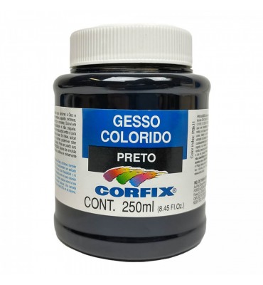 Gesso Colorido 250ml Preto Corfix