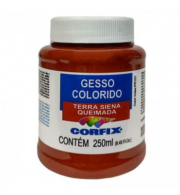 Gesso Colorido 250ml Terra Siena Queimada Corfix