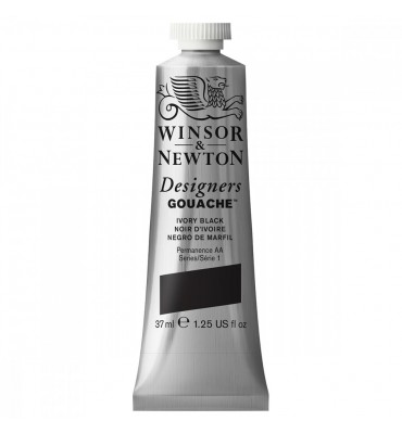 Tinta Guache Winsor & Newton Designers S1 37ml 331 Ivory Black