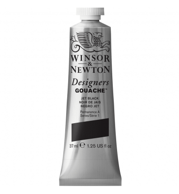 Tinta Guache Winsor & Newton Designers S1 37ml 335 Jet Black