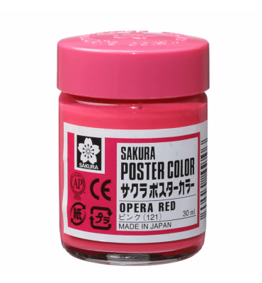 Tinta Guache Sakura 30ml Poster Color 121 Opera Red