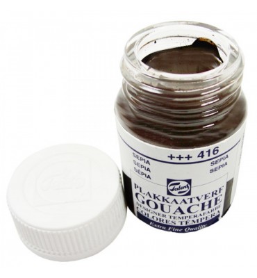 Tinta Guache Talens Para Caligrafia 416 Sépia 16ml