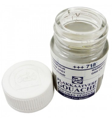 Tinta Guache Talens Para Caligrafia 718 Warm Grey 16ml