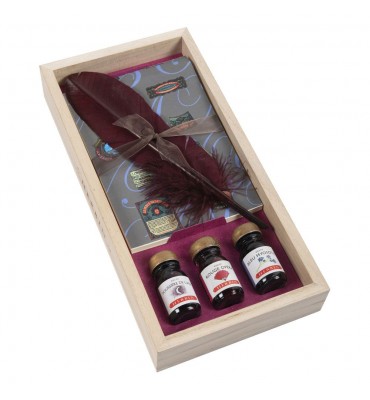 Estojo Tinteiro Herbin Escrita E Caligrafia Quill Set