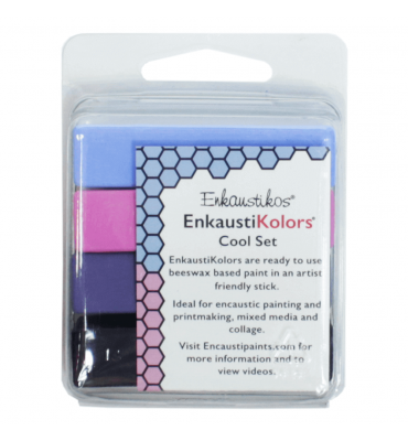 Kit Encáustica Hot Sticks 4 Cores Frias 