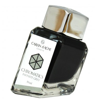 Tinta Para Caneta Tinteiro Caran d'Ache Chromatics Infinite Grey 50ml