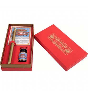 Kit Caligráfico Gift Herbin Vermelho