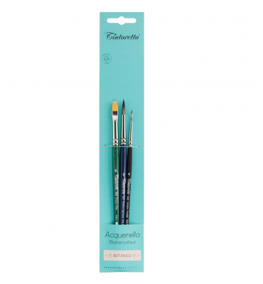 Kit de Pincéis Tintoretto para Aquarela Botanico