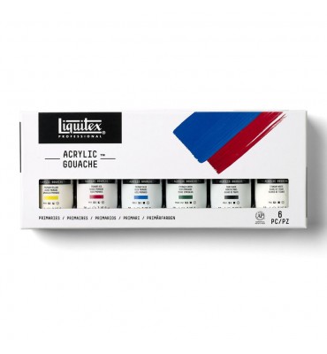 Estojo Guache Acrílica Liquitex 06 Cores Primárias 59ml
