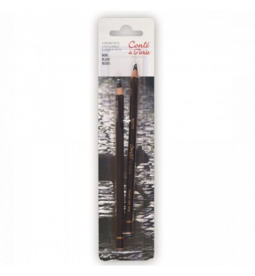 Kit Lápis Pastel Conté à Paris 2 Lápis Pretos
