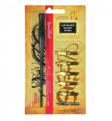 Kit Caligráfico Speedball Canhotos