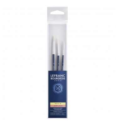 Kit de Pincéis Lefranc & Bourgeois 3 Unidades 810105