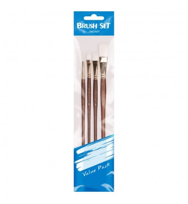 Kit de Pincel para Pintura Artística Sinoart C/4 SFB0274 