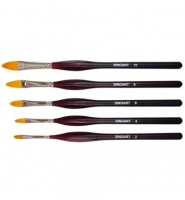 kit Pincel Língua de Gato SinoArt Completo