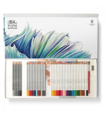 Lápis De Cor Mixed Winsor & Newton Studio Collection 45 Peças 