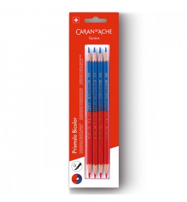 Lápis Aquarelável Caran D'Ache Bicolor Prismalo C/04 unidades
