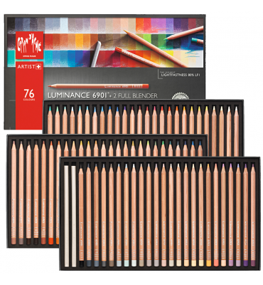 Estojo Lápis de Cor Luminance Caran d'Ache 76 Cores