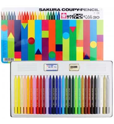 Lápis de Cor Integral Coupy Sakura 30 Cores
