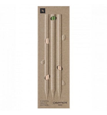 Lápis Grafite Caran d'Ache Nespresso C/3 Edição Limitada