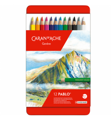 Lápis de Cor Pablo Caran d'Ache 12 Cores