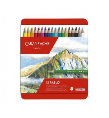 Lápis de Cor Pablo Caran d'Ache 18 Cores