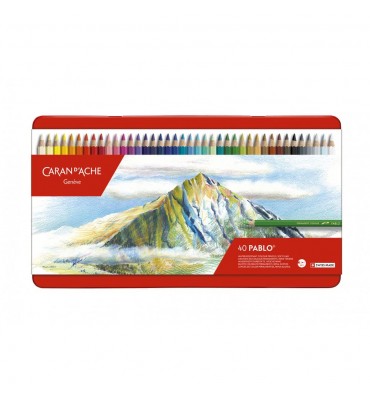 Lápis de Cor Pablo Caran d'Ache 40 Cores 