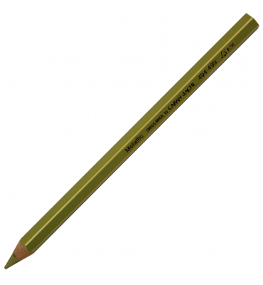 Lápis Jumbo Caran d'Ache Metálico Ouro