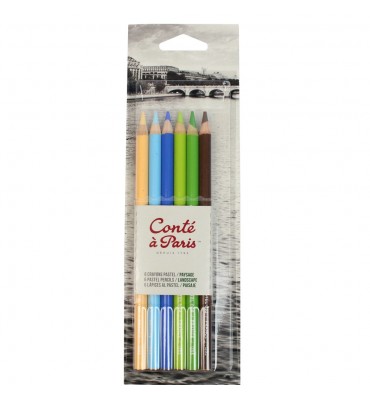 Kit Lápis Pastel  Conté à Paris 6 Cores Paisagem