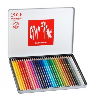 Lápis Caran D'Ache Prismalo Aquarelado 30 Cores