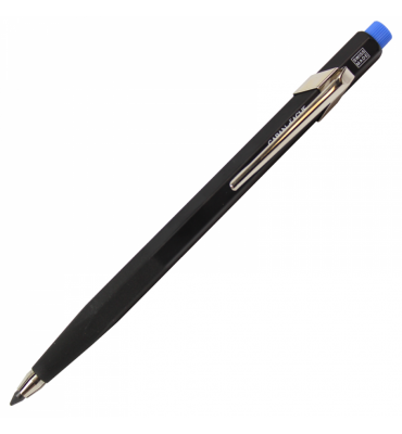 Lapiseira Caran d'Ache Preta Aspera C/ Apontador Azul 3.0mm