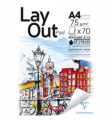 Bloco Para Marcador Lay Out Pad Clairefontaine A4