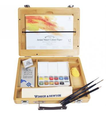 Estojo Tinta Aquarela Winsor & Newton Profissional Pastilha