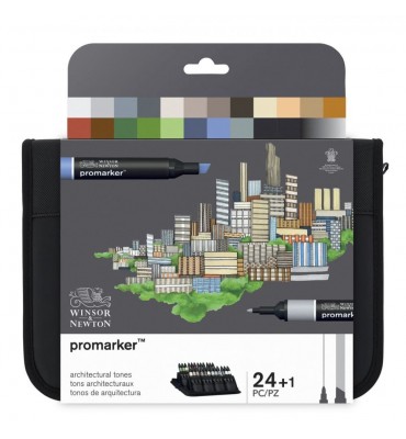 Marcador Promarker 24 Tons Arquitetura Winsor & Newton