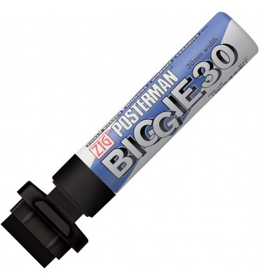 Marcador Zig Posterman Kuretake Biggie 30 Black PMA-130