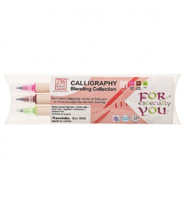 Caneta de Caligrafia Zig Gift 03 Cores Kuretake