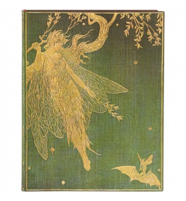 Paperblanks Olive Fairy Pautado Capa Flexível Ultra