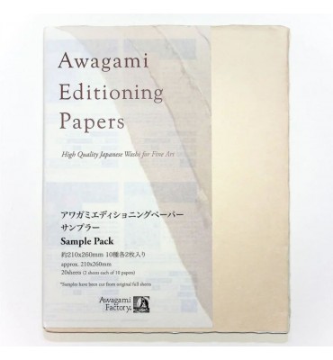 Papel Japonês Editioning Awagami C/20 Folhas de 21X26cm