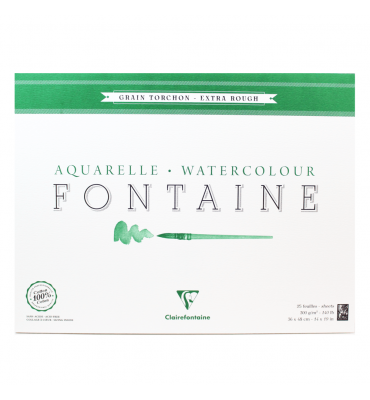 Bloco Papel Para Aquarela Fontaine Torchon 36x48cm 300g