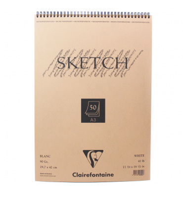 Bloco Sketchbook Desenho A3 50 Folhas Clairefontaine