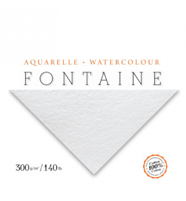 Papel Para Aquarela Torchon Branco Fontaine 56x76cm 300g/m²