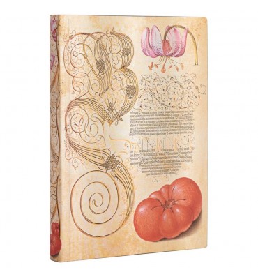 Paperblanks Lily & Tomato Midi Pautado Capa Flexível
