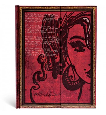 Sketchbook Paperblanks Amy Winehouse Lágrimas Secas Capa Dura