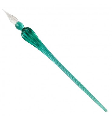 Pena de Vidro Para Caligrafia Verde Sinoart