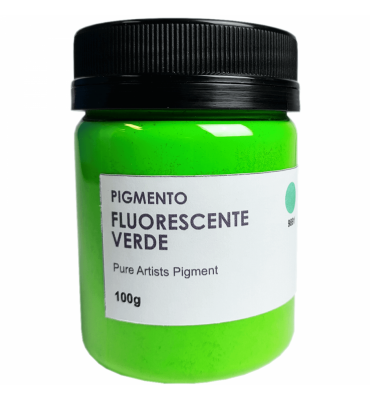 Pigmento Artístico Cromacolor 9891 Verde Fluorescente 100g