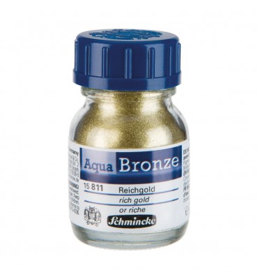 Aqua Bronze Pigmento Metálico Schmincke 20ml Rich Gold