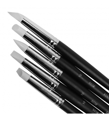 Pincel Modelador de Silicone 10 Keramik Com 05 Peças