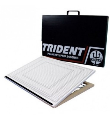 Prancheta Portátil Quadriculada Trident A3 8506