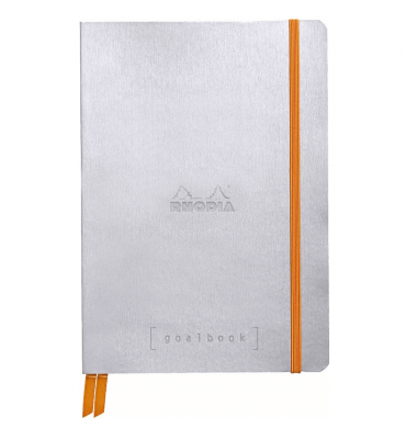 Bloco Sketchbook de Couro Goalbook Rhodia Silver