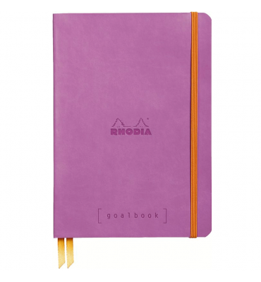 Caderno Sketchbook de Couro Goalbook Rhodia Lilac A5
